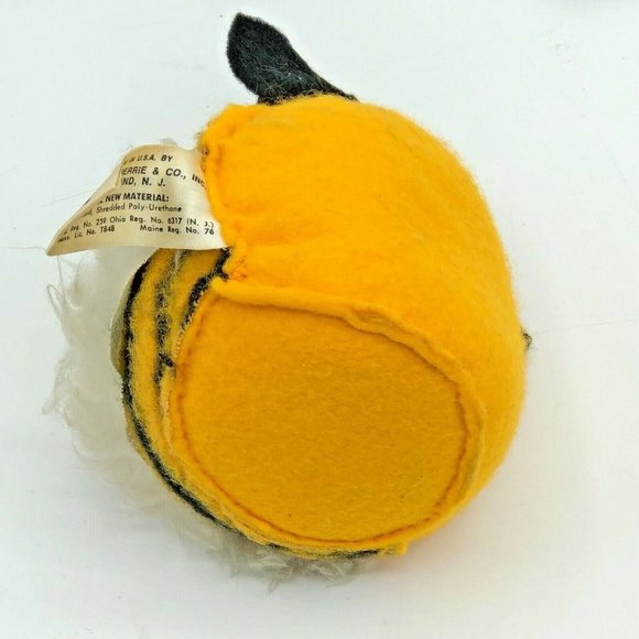 Vintage Russ Berrie Tummy Striped Tiger Plush Bean Bag Bottom 1973 Made in USA - Picture 8 of 8